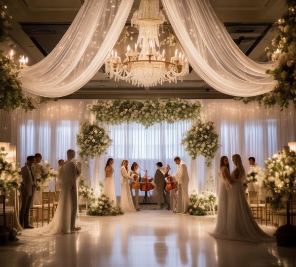 高端酒店婚礼，浪漫氛围，婚礼仪式感让你的婚礼更加难忘